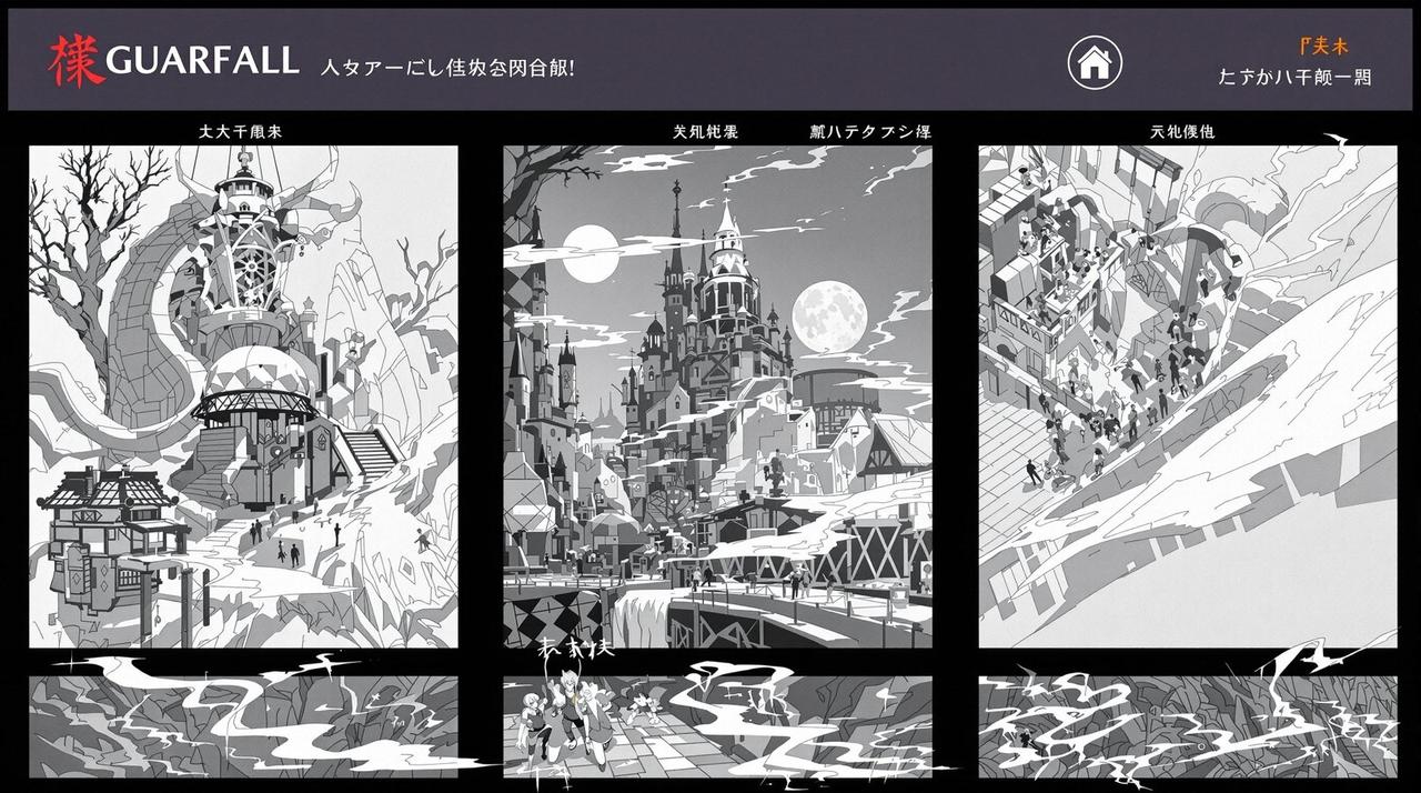 日韩在线首屏轮播背景图，桃花林与青山碧水的国风画卷